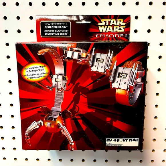 Star Wars Episode I -  Destroyer Droid Transformer Watch Brand New - Picture 1 of 4